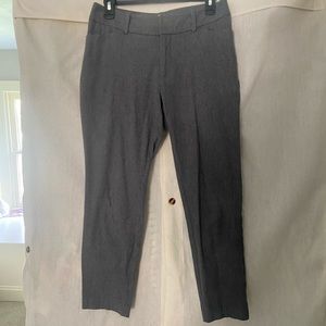 Grey cropped dress pants
